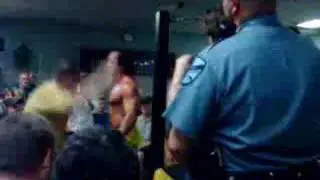 Bobby Fish being a heel to the fans after a match