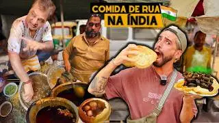 24 HORAS provando COMIDA DE RUA na ÍNDIA!