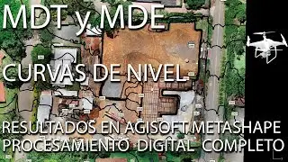 TUTORIAL AGISOFT METASHAPE (3). MDT- Curvas de nivel