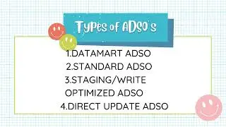 TYPES OF ADSO'S||SAP VIDEOS HUB||SAP HANA||SAP BW||SAP BI||HTML||SQL