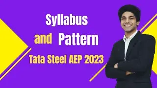 Tata steel AEP 2023// Syllabus and exam pattern of AEP exam// How to prepare for tata steel AEP 2023