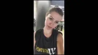Виктория Боня на степпере