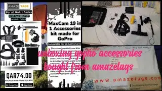 Unboxing GoPro Hero accessories #gopro #doha #amazetags