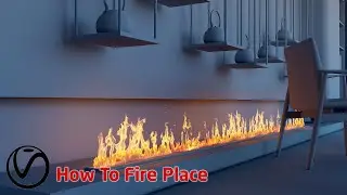 V-Ray 6 For SketchUp | 008 How To Create Fireplace V-Ray Emissive