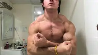 Swole Jamie Teen flexing his shredded muscles.