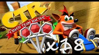 Crash Team Racing (CTR) All 18 Platinum Relics