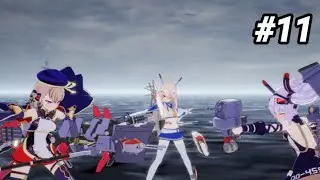 Azur lane crosswave #11|| Trying to get every ship to lvl200[PlayThrough]