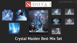 Crystal Maiden Best Mix Set (Arcana+White Sentry+Yulsaria's Glacier+Yulsaria's Mantle)