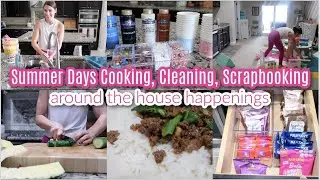 Productive Around The House Happenings! Summer Days Cooking, Cleaning, Scrapbooking, & Easy Treat!