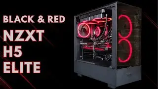 NZXT PC Build | H5 Elite | RTX 3060 | i5 12400F | Black & Red