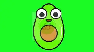 Animated Avocado Green Screen | Bloxx Green Screen
