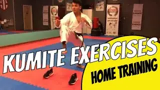 Karate at Home Training Exercises - Kumite Drills [ Footwork  Training]