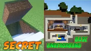 Minecraft: I made Secret. UNDERGROUND Base Tutorial