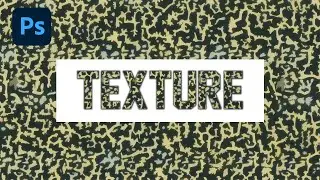 Photoshop Tutorial: How to Add Texture to Text in Photoshop (Clipping Mask)
