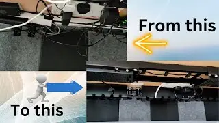HOMEPROTEK Desk Tidy: Under Desk Cable Management - Install & Review