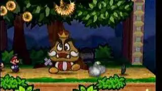 Paper Mario Boss fight: Goomba King