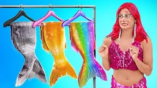 🧜‍♀️ CARA MENJADI LITTLE MERMAID 🥰 Kiat DIY Makeover Ekstrem! Aku Diadopsi Putri Duyung oleh 123 GO!