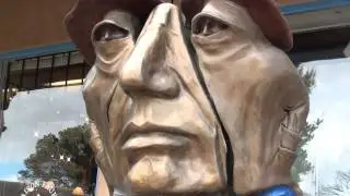 World famous Taos art in the Plaza, New Mexico