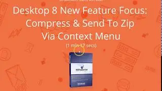 NXPowerLite Desktop 8 Feature Focus - Compress & Zip Context