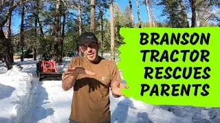 Branson Tractor Floats on 3ft of Snow to Rescue Parents