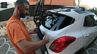 Montaggio portabici  posteriore modula novecolli con binario