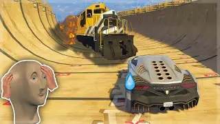 Do NOT Let Your Kids watch This Mega Ramp IMPOSSIBLE Challenge in GTA 5!