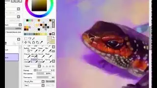 SpeedPaint - Рисую ящерку в SAI (timelapse) полный