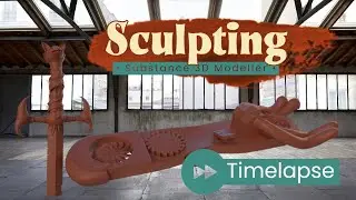 Timelapse: Sculpting in VR with Adobe Substance 3D Modeller