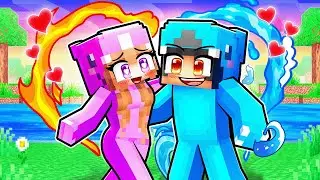 Fire Lily Girl and Water Omz Love Story in Minecraft