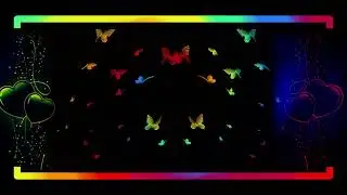 Neon Light Border | snow overlay | background video effects hd black screen | Background Loop