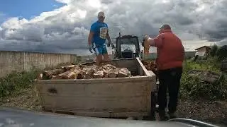 Дрова легковым прицепом