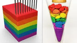 Very Satisfying and Relaxing Compilation 302 Kinetic Sand ASMR