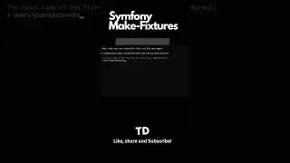 Symfony Command Make Fixtures 