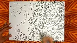 Художественная импровизация от Юпитера / free hand / рисование в потоке 2024 / PSYART