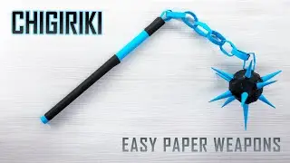 Paper Ninja Weapons - Crafting a Chigiriki from A4 Paper - EASY ORIGAMI Tutorial