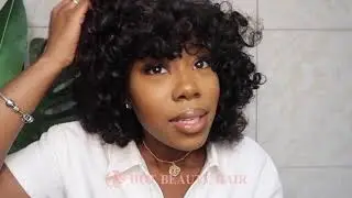 Rose Curl Bang Wig Natural Color | Hot Beauty Hair