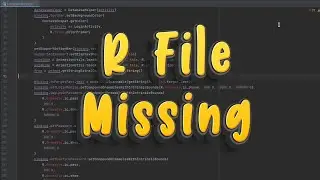 How to solve R file missing issue in Android Studio? #androidstudio