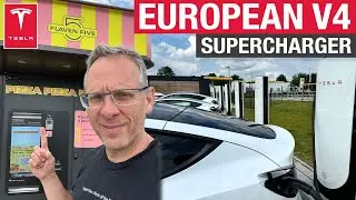 Vending Machine Pizza at a European V4 Supercharger? | Very Different From USA