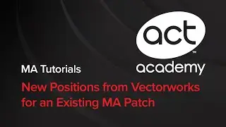 New Positions from Vectorworks for an Existing MA Patch