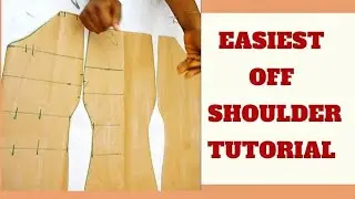How to cut off shoulder pattern perfectly