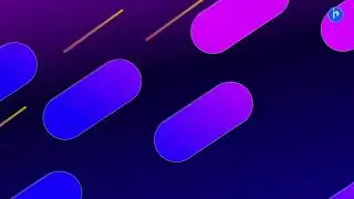 Rounded rectangle bar gradient purple magenta green blue looping animation in PowerPoint - w/n morph