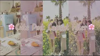 PINK PRESET CAPCUT AESTHETIC | CAPCUT FILTER  PINK