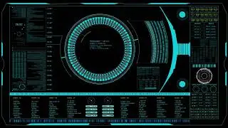Cyber Technology With Sound | HUD Futuristic | Hacker Screen No-copyright  