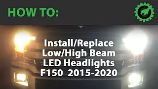 THE EASY WAY! Ford F-150 - LED Headlight Install - WITHOUT REMOVING GRILLE - 2015-2020