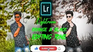 Orange and black colour photo editing | Lightroom photo editing | tutorial in hindi | orange colour|