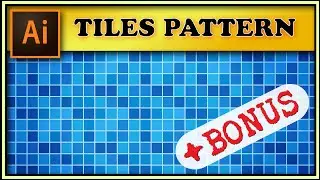 How to create tiles pattern in Illustrator 🟦 Bathroom TEXTURE 🟦 2020 🟦
