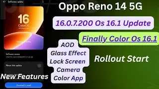 Oppo Reno 14 5G Color Os 16.1 Update Rollout Start | Color Os 16.1 Amazing Features 😍