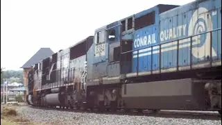 NS SD60, Conrail D8's, Standard Cab D9's, and a SD60M on 22A A lashup Never to be Seen Again 09/2009