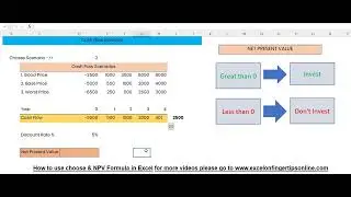 Use choose and NPV formula in Excel