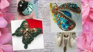 Брошки из бисера - для вдохновения. Бабочки, стрекозы, жуки. Часть 17